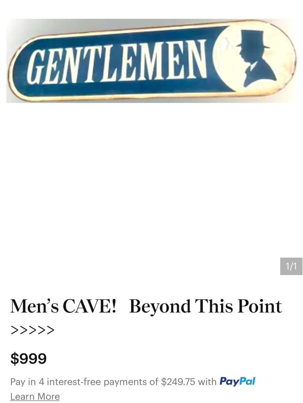 MENS CAVE! All MENS Attire BEYOND THIS POINT!